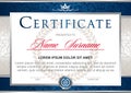 Certificate in the official, solemn, elegant, Royal style Royalty Free Stock Photo