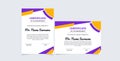 Certificate Premium template awards diploma background vector modern value design and layout Royalty Free Stock Photo