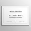 Certificate recognizes outstanding dedication and exceptional Royalty Free Stock Photo