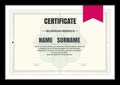 Certificate template,abstract diploma layout.