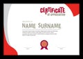 Certificate template,abstract diploma layout.