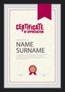 Certificate template,abstract diploma layout.