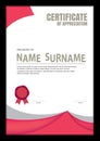 Certificate template,abstract diploma layout.