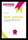 Certificate template,abstract diploma .