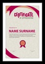 Certificate template,abstract diploma layout.