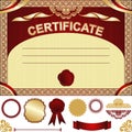 Certificate Template with additional elements.