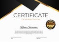 Certificate template Background. Award diploma design blank. Vector Illustration Royalty Free Stock Photo