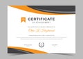 certificate template business certificates multipurpose certificate diploma achievement Vector illustration