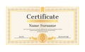 Certificate Template Editable Name Surname Date