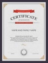 Certificate template and element. Royalty Free Stock Photo