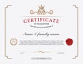 Certificate template and element. Royalty Free Stock Photo