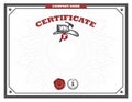 Certificate template and element.