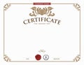 Certificate template and element. Royalty Free Stock Photo