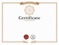 Certificate template and element.