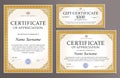 Certificate template, gift voucher for your buziness Royalty Free Stock Photo