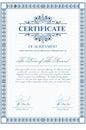 Certificate template with guilloche elements. Royalty Free Stock Photo