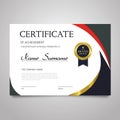Certificate Template - horizontal elegant vector document