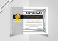 Certificate Template with line background Royalty Free Stock Photo