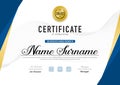 Certificate template luxury and diploma style,vector illustration