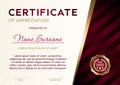 Certificate template luxury and diploma style