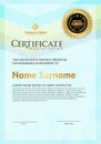 Certificate template with modern pattern,diploma,Vector illustration