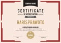 Certificate Template. Suitable for your Company. Improve your visibility. Professional and effective Certificate Template. Editabl Royalty Free Stock Photo