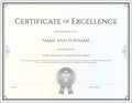 Certificate template in vector for achievement graduation completion Royalty Free Stock Photo