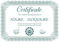 Certificate template,vector illustration Royalty Free Stock Photo