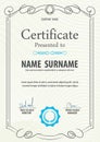 Certificate template,vector illustration Royalty Free Stock Photo