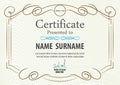 Certificate template,vector illustration Royalty Free Stock Photo