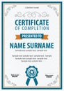 Certificate template,vector illustration Royalty Free Stock Photo