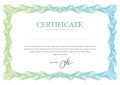 Certificate. Vector template Royalty Free Stock Photo