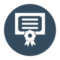 Certificate VIsolated Vector icon which can easily modify or edit