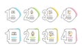 Certificate, Web lectures and Group icons set. Feather signature sign. Vector