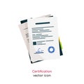 Certification vector icon