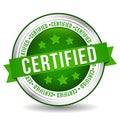 Certified Badge Stamp. Eps 10 Vector Royalty Free Stock Photo