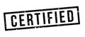 Certified Banner Stamp. Eps 10 Vector Royalty Free Stock Photo