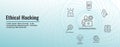 Certified Ethical Hacker - CEH - icon set & web header banner