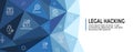 Certified Ethical Hacker - CEH - icon set & web header banner