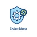 Certified Ethical Hacking icon showing security and hacking idea