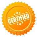 Certified gold seal icon Royalty Free Stock Photo