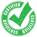 Certified grunge vector stamp