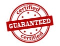Certified guaranteed Royalty Free Stock Photo