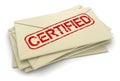 Certified letters (clipping path included)