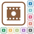 Certified movie simple icons