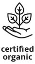 Certified organic label. Natural product linear icon Royalty Free Stock Photo