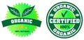 Certified organic label