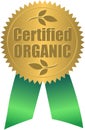 Certified Organic Seal/eps Royalty Free Stock Photo