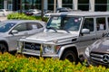 Certified preowned Mercedes G Class Wagon suv for sale in Fort Lauderdale FL USA Royalty Free Stock Photo