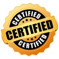 Certified product stamp